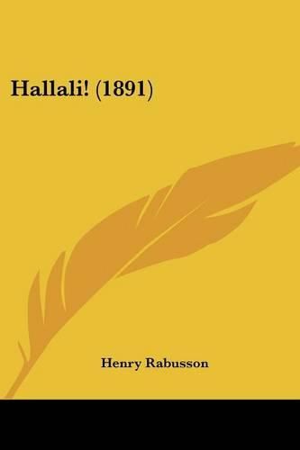 Cover image for Hallali! (1891)