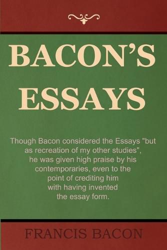 Cover image for Bacon's Essays