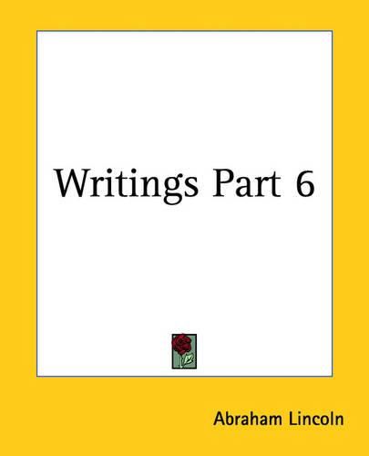 Cover image for Writings Part 6