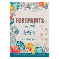 Cover image for Footprints in the Sand Coloring Book