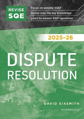 Cover image for Revise SQE Dispute Resolution 2025/26