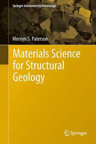 Cover image for Materials Science for Structural Geology