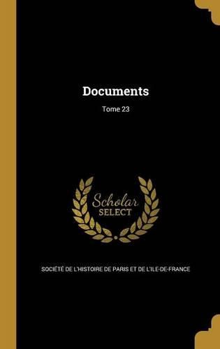 Cover image for Documents; Tome 23