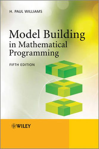 Cover image for Model Building in Mathematical Programming 5e