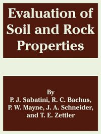 Cover image for Evaluation of Soil and Rock Properties