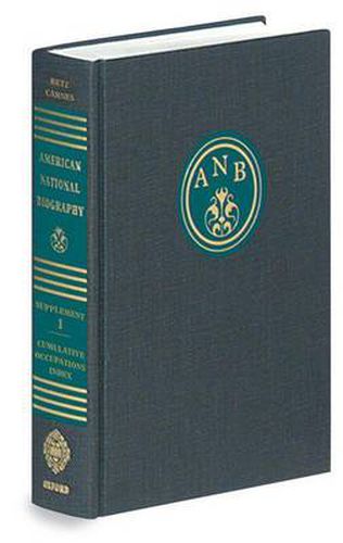 Cover image for American National Biography: Supplement 1