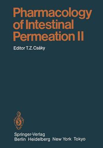 Cover image for Pharmacology of Intestinal Permeation II