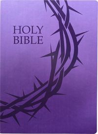 Cover image for KJV Holy Bible, Crown of Thorns Design, Large Print, Royal Purple Ultrasoft