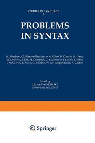 Cover image for Problems in Syntax