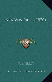 Cover image for Ara Vus Prec (1920)