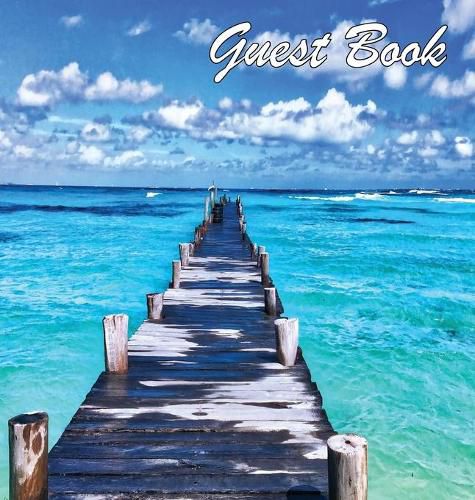 Cover image for Guest Book, Visitors Book, Guests Comments, Vacation Home Guest Book, Beach House Guest Book, Comments Book, Visitor Book, Nautical Guest Book, Holiday Home, Bed & Breakfast, Retreat Centres, Family Holiday Guest Book (Hardback)