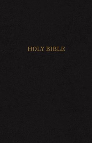 KJV Holy Bible: Thinline Center-Column Reference Bible, Black Bonded Leather, Red Letter, Comfort Print: King James Version