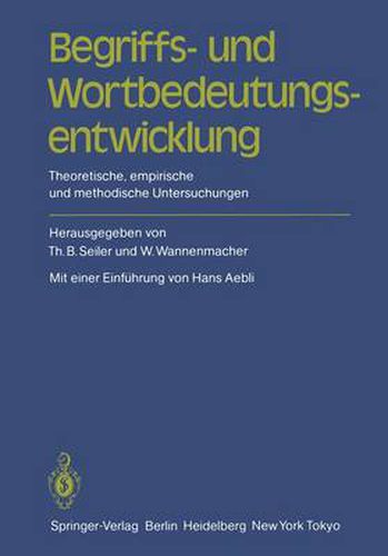 Cover image for Begriffs- Und Wortbedeutungsentwicklung