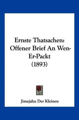 Ernste Thatsachen: Offener Brief an Wen-Er-Packt (1893)