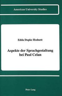 Cover image for Aspekte der Sprachgestaltung bei Paul Celan