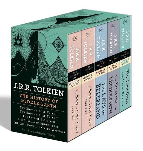 Cover image for The History of Middle-earth 5-Book Boxed Set: The Book of Lost Tales 1, The Book of Lost Tales 2, The Lays of Beleriand, The Shaping of Middle-earth, The Lost Road and Other Writings