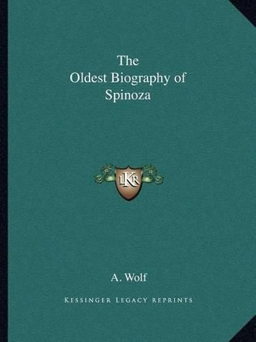 Cover image for The Oldest Biography of Spinoza