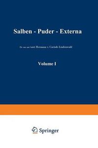 Cover image for Salben - Puder - Externa: Die AEusseren Heilmittel Der Medizin