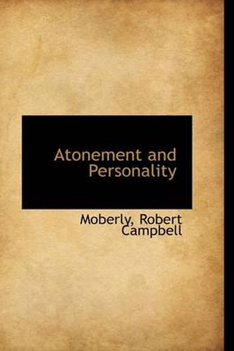 Cover image for Atonement and Personality