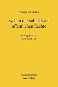 Cover image for System der subjektiven oeffentlichen Rechte