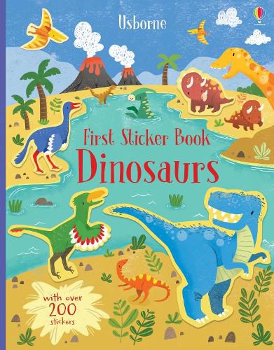 Cover image for First Sticker Book Dinosaurs