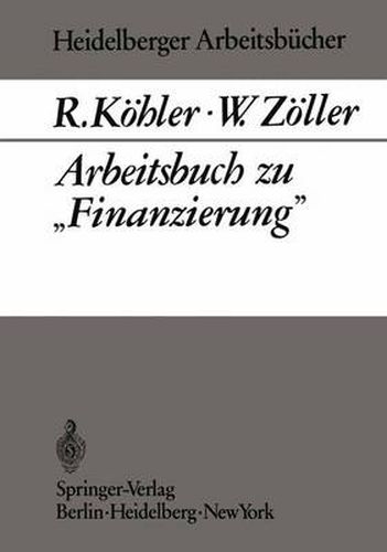 Arbeitsbuch Zu  Finanzierung