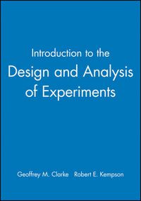 Cover image for Introduction to the Design and Analysis of Experiments