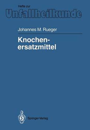 Cover image for Knochenersatzmittel