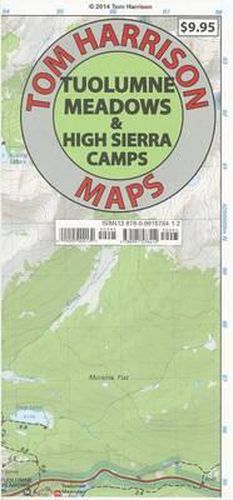 Tuolumne Meadows & High Sierra Camps Trail Map: Tom Harrison Maps
