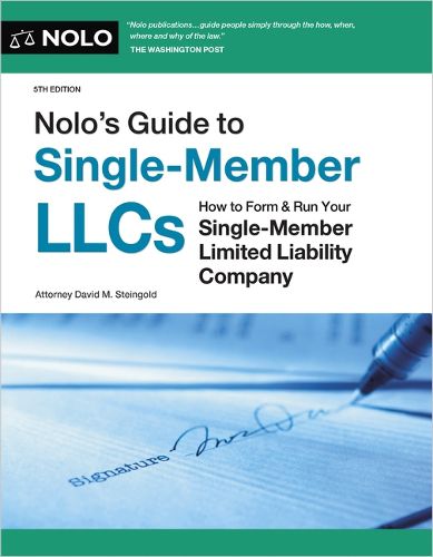 Cover image for Nolo's Guide to Single-Member Llcs