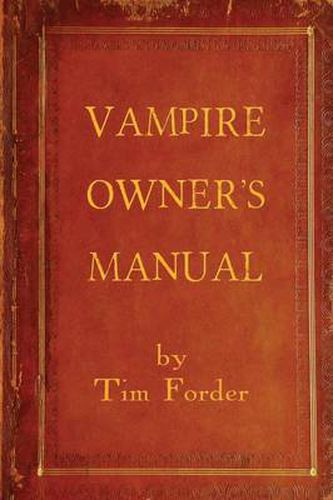 Cover image for Vampire Owner's Manual