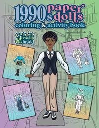 Cover image for 1990s Paper Dolls Coloring and Activity Book