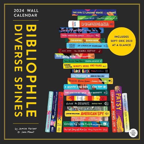 Cover image for Bibliophile Diverse Spines 2024 Wall Calendar