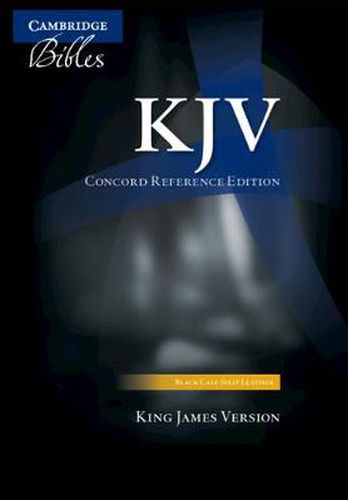 Cover image for KJV Concord Reference Bible, black calfsplit leather