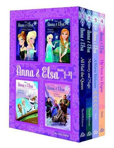 Cover image for Anna & Elsa: Books 1-4 (Disney Frozen)