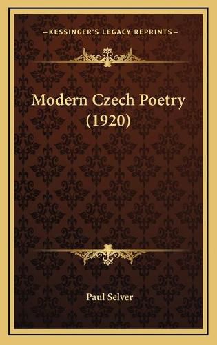 Cover image for Modern Czech Poetry (1920)