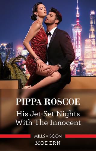 Cover image for His Jet-Set Nights with the Innocent [Large Print]