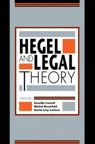 Cover image for Hegel and Legal Theory