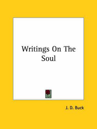 Cover image for Writings On The Soul