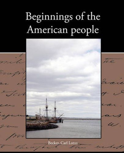 Cover image for Beginnings of the American people