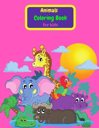 Cover image for Animals Coloring Book for Kids