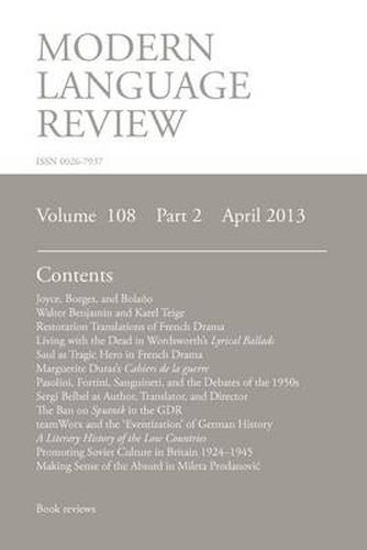 Cover image for MLR April 2013