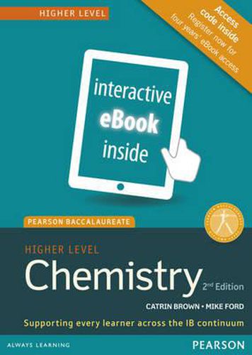 Cover image for Pearson Baccalaureate Chemistry Higher Level 2nd edition ebook only edition (etext) for the IB Diploma: Industrial Ecology