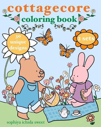 Cover image for Cottagecore Coloring: A Calming Coloring Experience Featuring Forest Friends