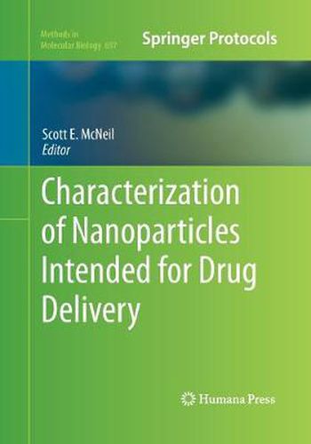 Cover image for Characterization of Nanoparticles Intended for Drug Delivery