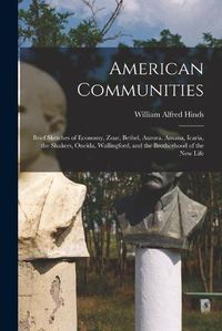 Cover image for American Communities: Brief Sketches of Economy, Zoar, Bethel, Aurora, Amana, Icaria, the Shakers, Oneida, Wallingford, and the Brotherhood of the New Life