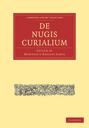 Cover image for De Nugis Curialium