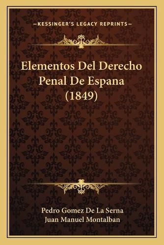 Elementos del Derecho Penal de Espana (1849)