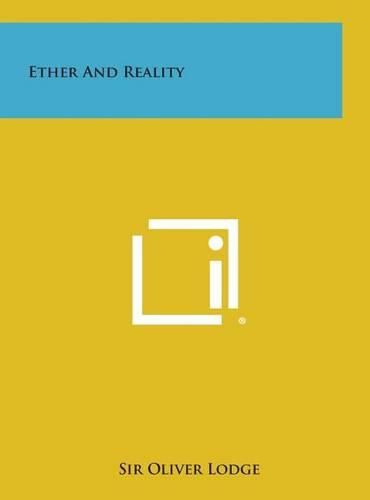 Cover image for Ether and Reality