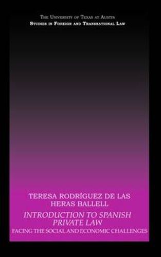 Cover image for Introduction to Spanish Private Law: Facing the Social and Economic Challenges